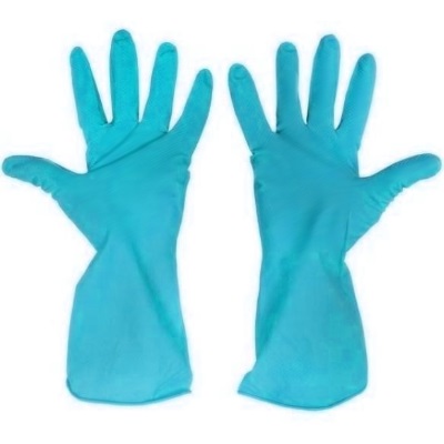 Перчатки латексные СВЕРХПРОЧНЫЕ High Risk+, голубые, 42 гр/пара — основное фото