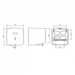 Диспенсер Jofel Azur-Smart AE67400 туалетной бумаги с центральной вытяжкой — дополнительное фото 1