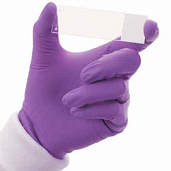 Перчатки диагностические нитриловые химически устойчивые для клинико-диагностических процедур ARDA, лиловые, артикул 1040 — дополнительное фото 1